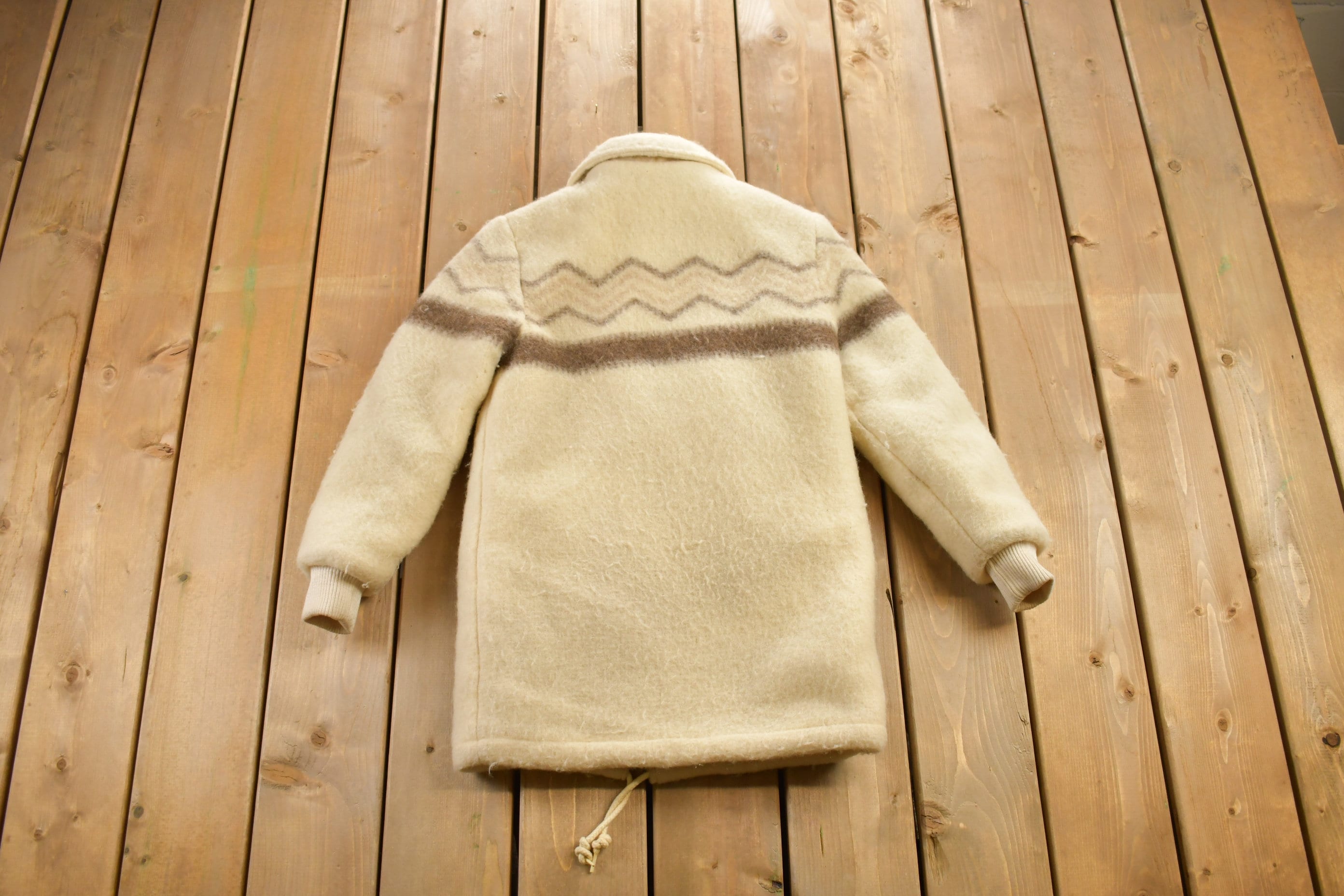 Vintage 1970s Dynomite Sheep Wool Coat