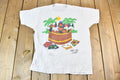 Vintage 1990s Hot Tub Club Tropical Penguins Single Stitch Graphic T-Shirt