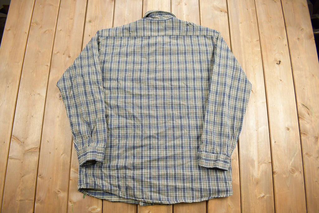 Vintage 1990s Codet Plaid Button Up Shirt
