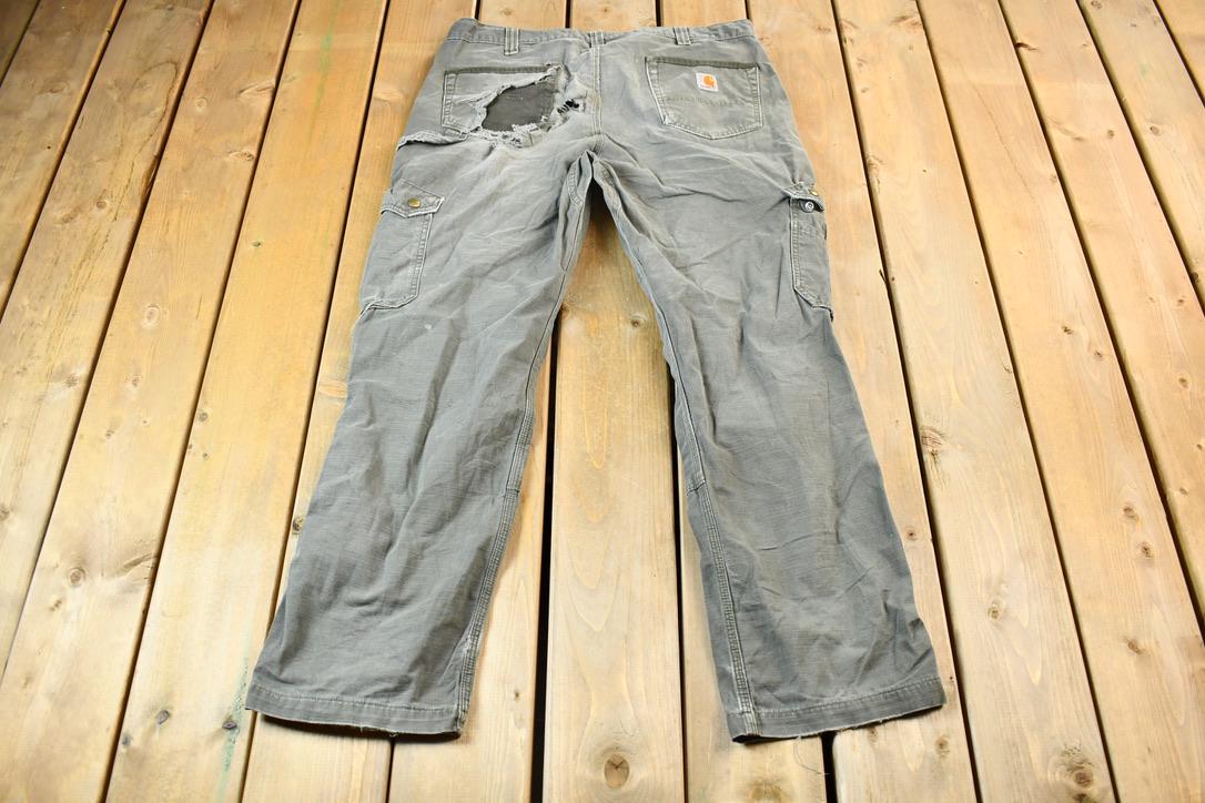 Vintage 2000s Distressed Double Knee Carhartt Work Pants Size 32 x 28