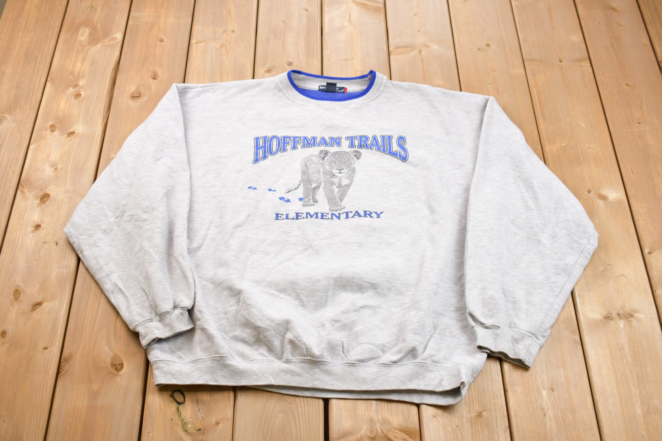 Vintage 1990s Hoffman Trails Elementary Crewneck Sweatshirt