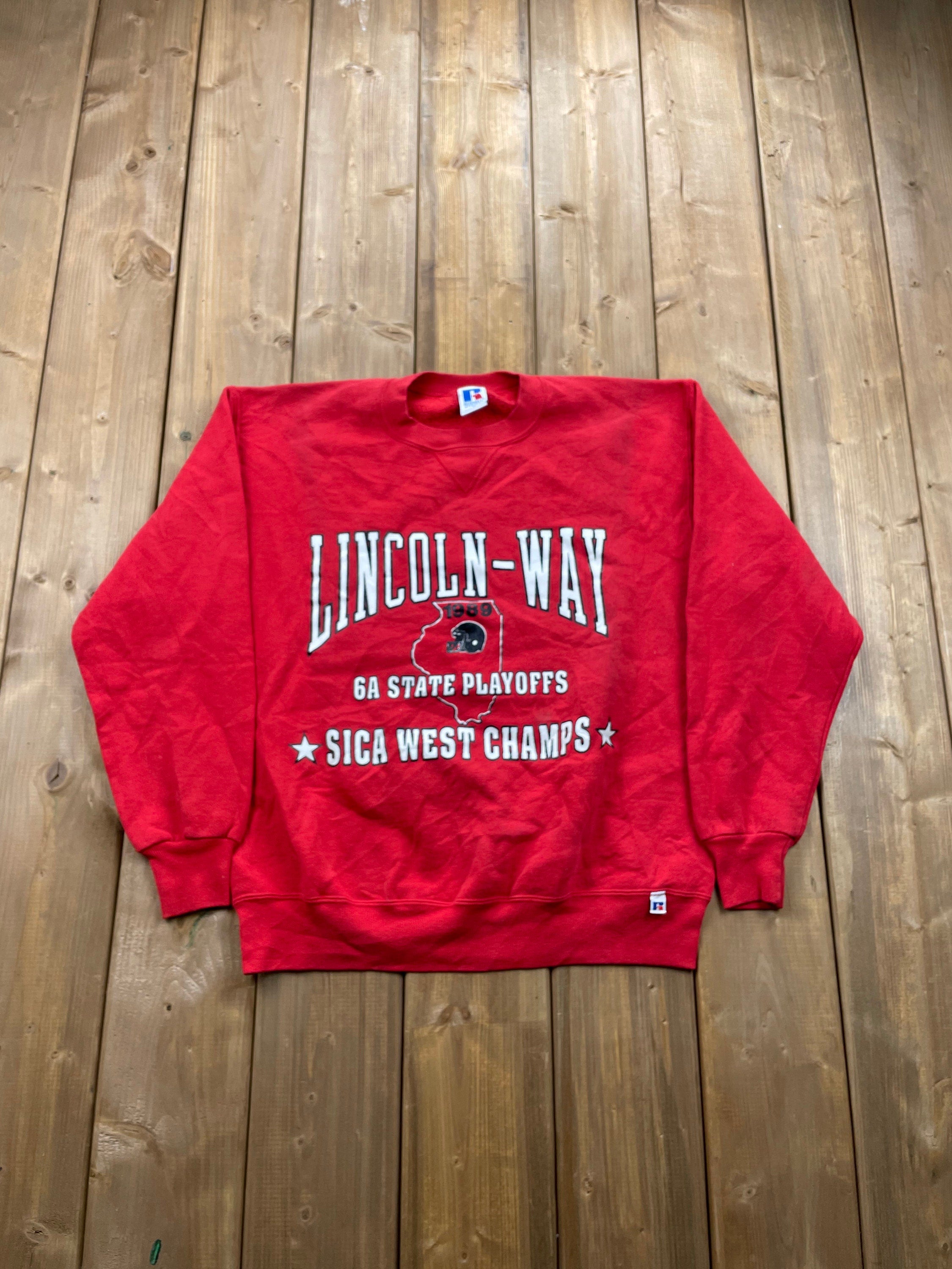 Vintage 1989 University of Lincoln Way Crewneck , Made In USA