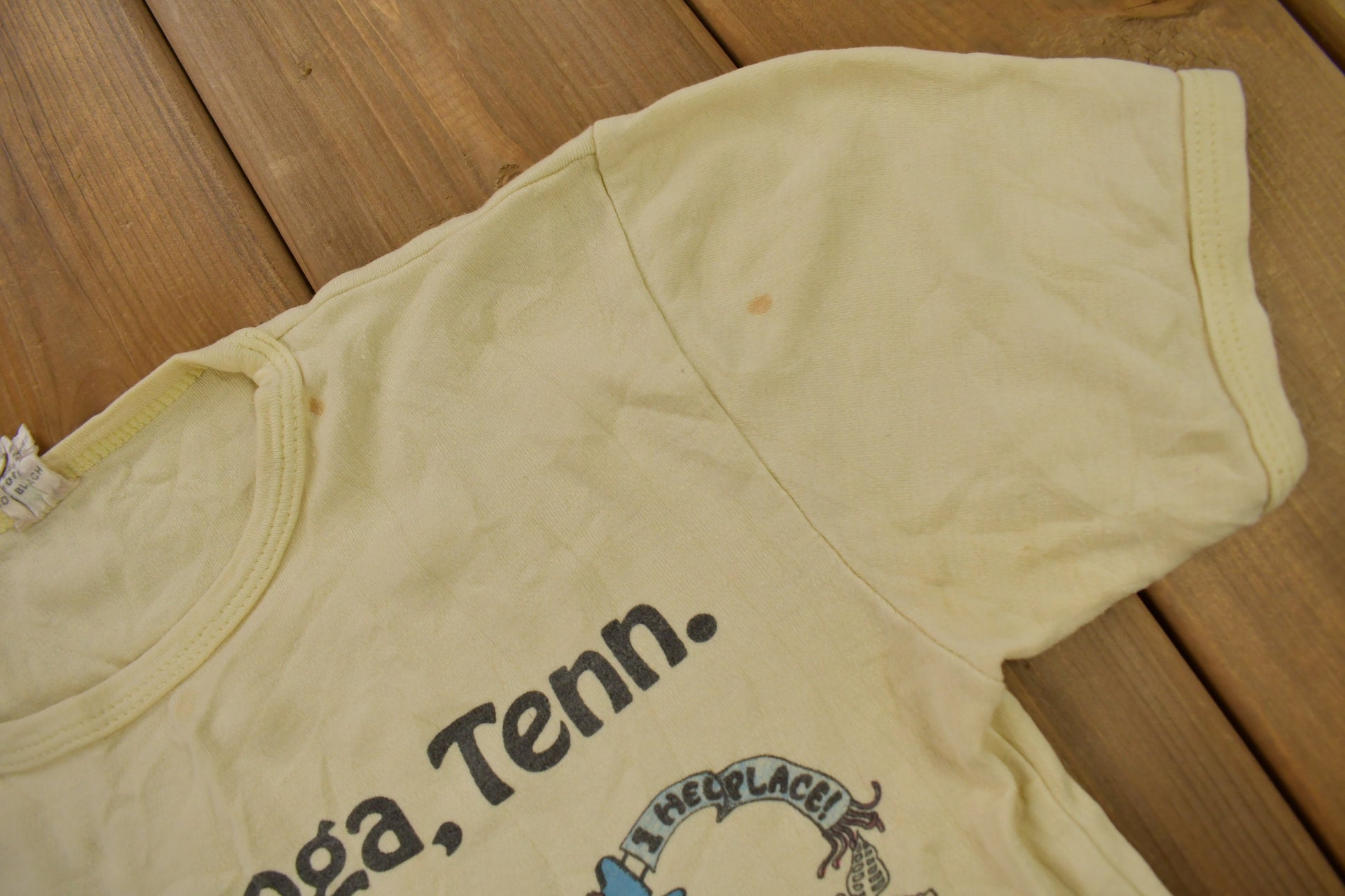 Vintage 1960s Chattanooga Tennessee One "Hellauva Place" Souvenir T Shirt  Ringer Tee  Vacation Tee  Travel T Shirt  Vintage