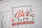 Vintage 1990s Ballys Body Under Construction Single Stitch Graphic T Shirt Made In USA