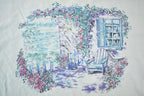 Vintage 1990s House Porch With Flowers Graphic T-Shirt  Vintage T Shirt  Streetwear  Graphic Tee  Single Stitch
