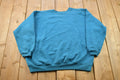 Vintage 1990s Blank Bright Blue Crewneck Sweatshirt /