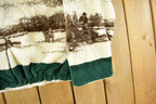 Vintage 1990s St. John's Bay Horses Nature All Over Print Full Zip Fleece Sweater Jacket Men's Large
