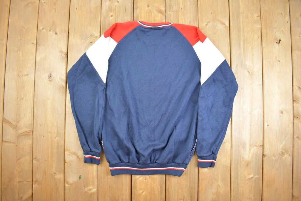 Vintage 1980s Line Up Striped Crewneck Shirt