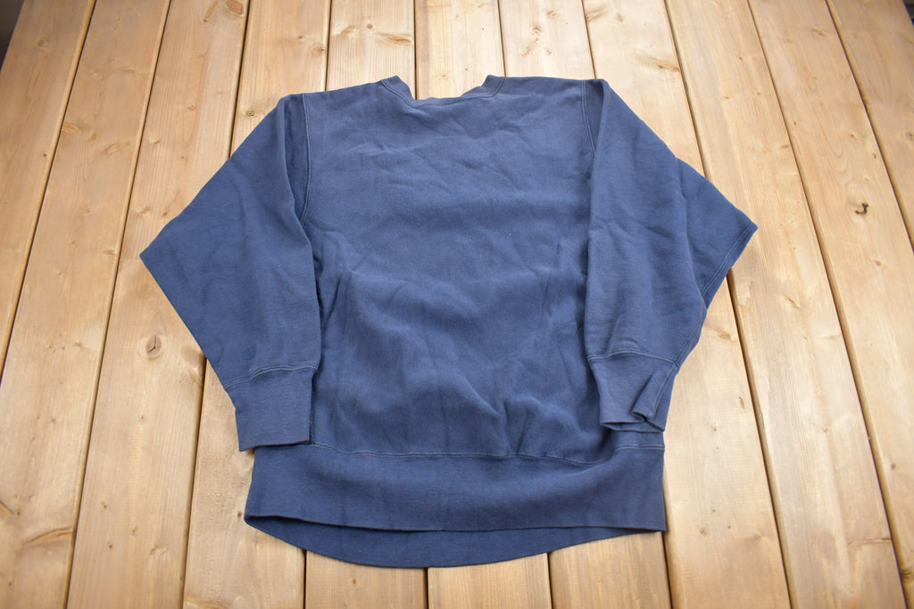 Vintage 1980s University Of Michigan Champion Reverse Weave Warmup Crewneck