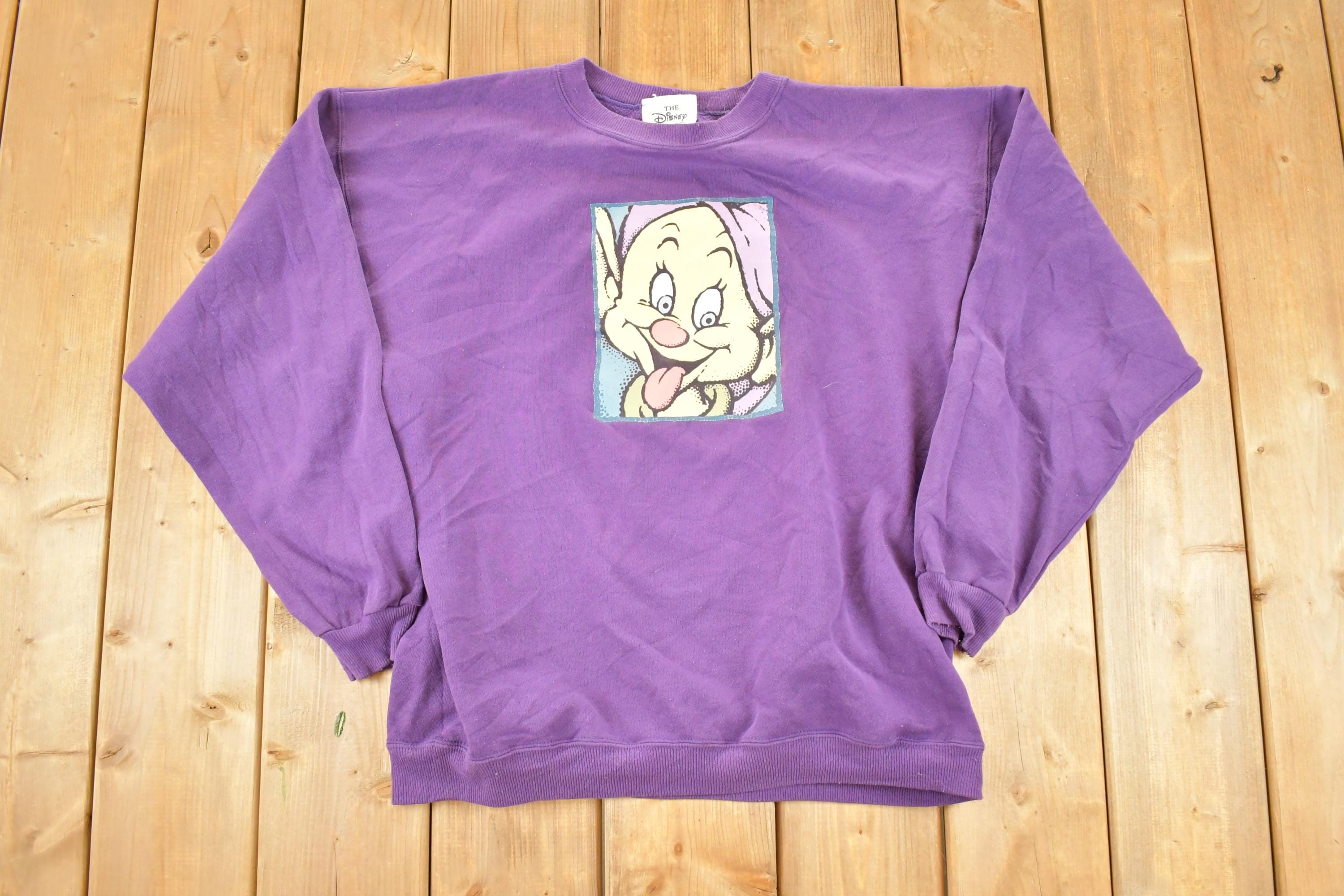 Vintage 1990s Dopey Disney Crewneck Sweater Men's M  Vintage Sweatshirt  Vintage Snow White Disney  Mickey