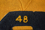 Vintage 1948 Imperial Athletic Knitwear S Basketball Knit University Collegiate V Neck Sweater