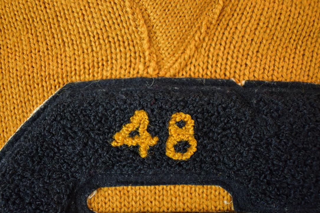 Vintage 1948 Imperial Athletic Knitwear S Basketball Knit University Collegiate V Neck Sweater