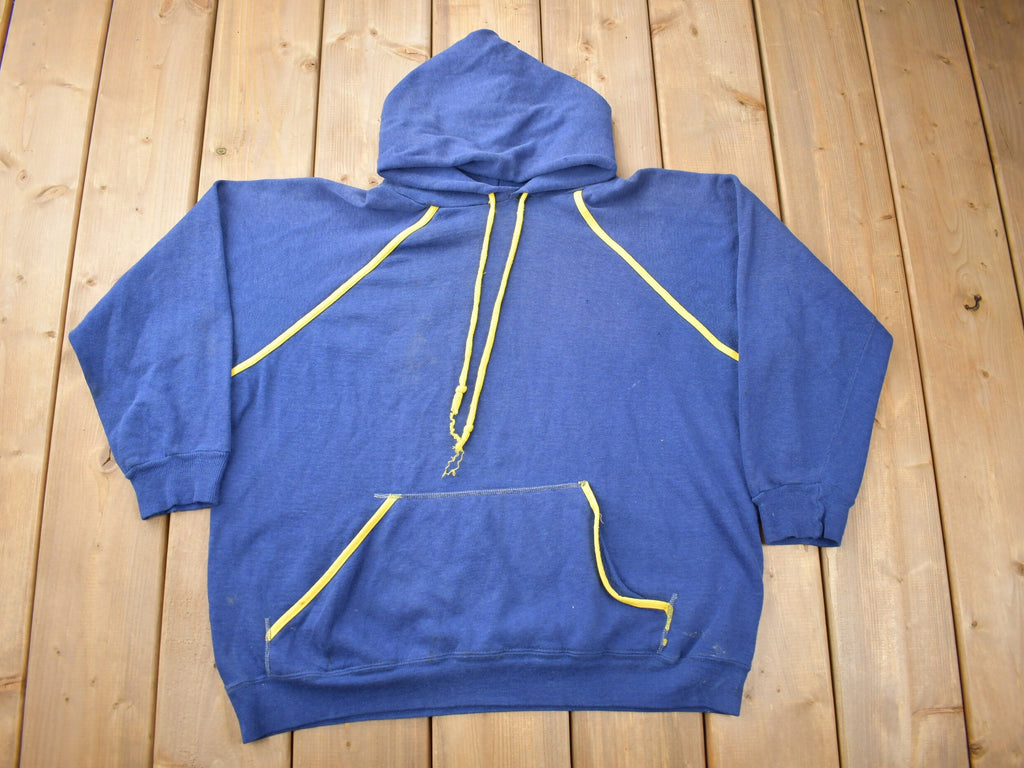 Vintage 1970s Blank Raglan Hoodie  Raglan Sweater  Made In USA  True Vintage  Streetwear  70s Blank