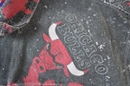 Vintage 1990s Chicago Bulls All Over Print NBA Basketball Boxy Fit Jean Jacket