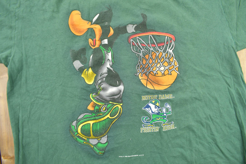 Vintage 1996 Notre Dame Fighting Irish Collegiate Looney Tunes T-Shirt