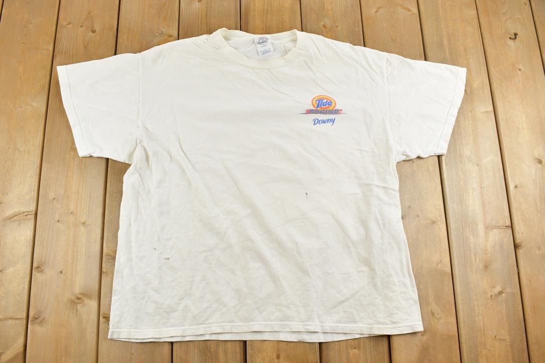 Vintage 1990s Tide Ricky Craven NASCAR Racing T-Shirt
