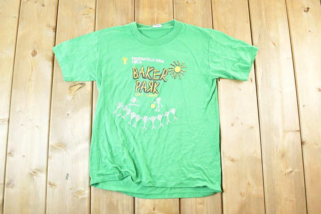Vintage 1990s YMCA Phoenixville Day Camps Souvenir T-Shirt Mens S