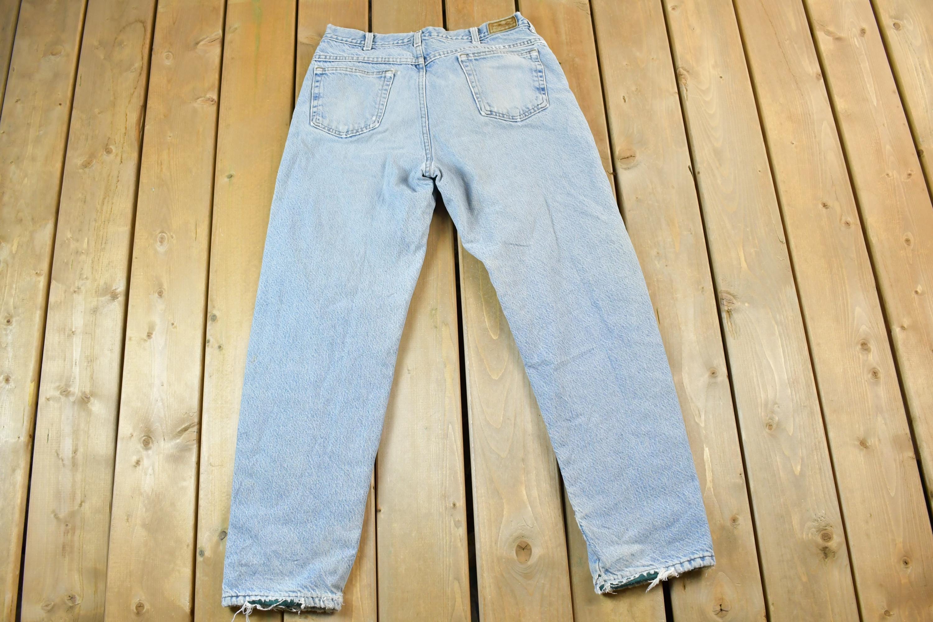Vintage 1990s LL Bean Lined Denim Jeans Size 31 x 28