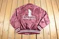 Vintage 1980s Northern Maine Vocational Technical School Satin Bomber Jacket