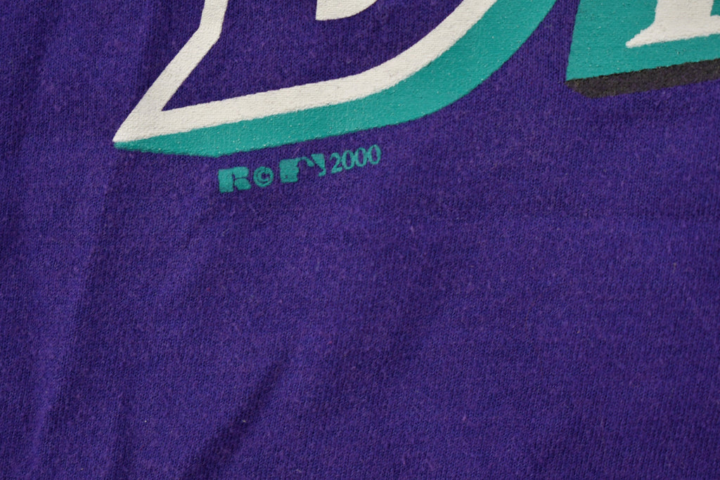 Vintage 2000 Arizona Diamondbacks MLB Russell Athletics Henley T-Shirt