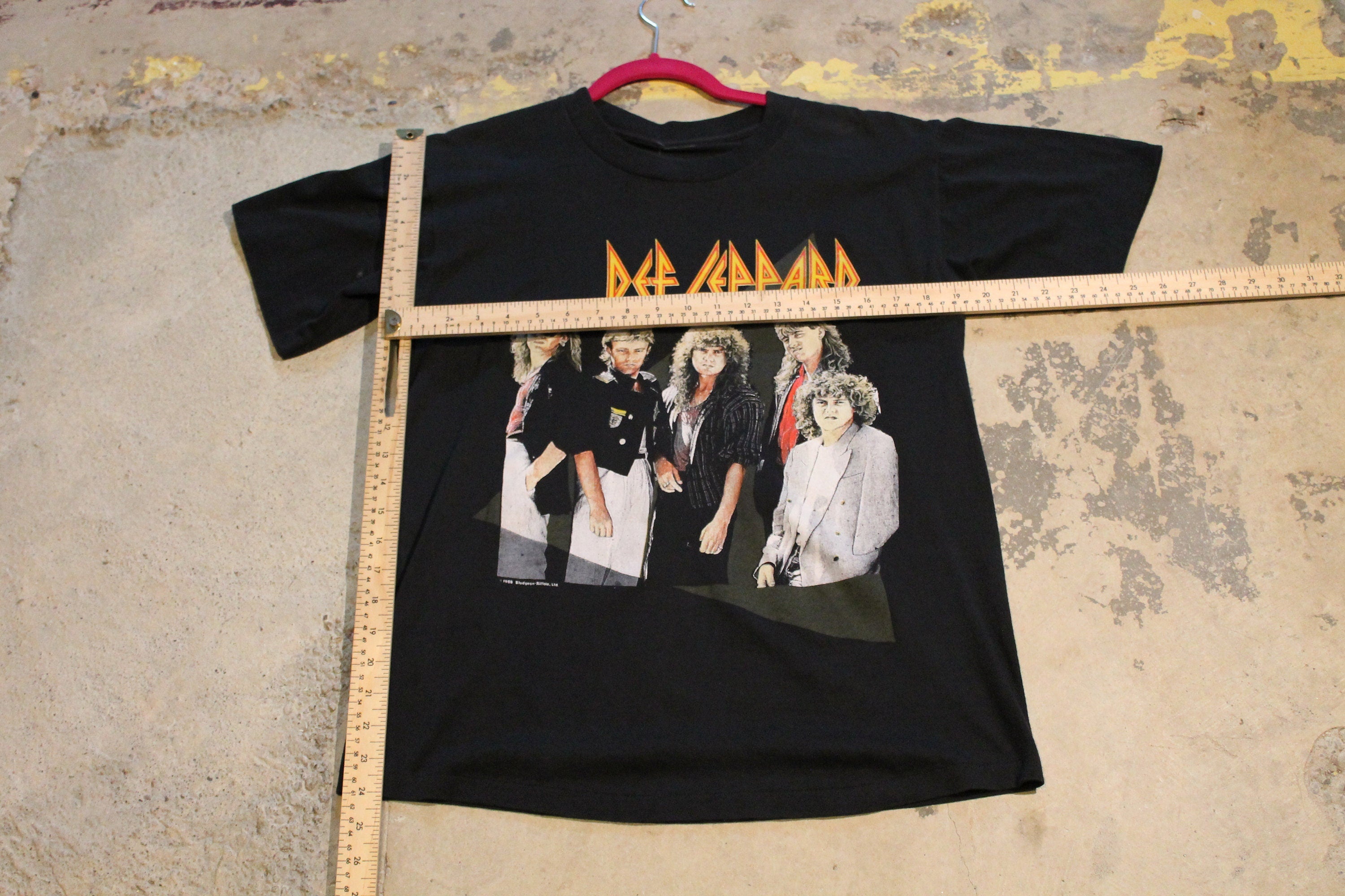 Vintage 1988 Def Leppard Hysteria Tour Band Promo T Shirt