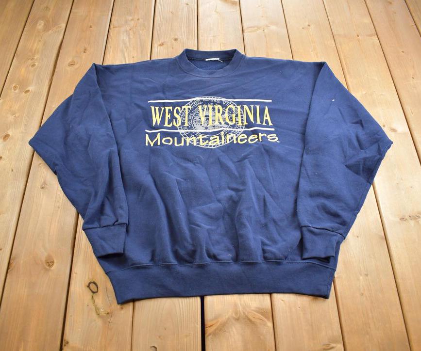 Vintage 1990s West Virginia Mountaineers Crewneck Made In USA