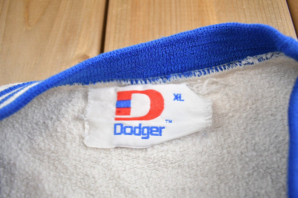 Vintage 1990s Dodger US Communications Embroidered Crewneck Sweatshirt Made In USA
