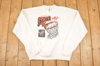 Vintage 1997 Nebraska State Basketball Tournament Graphic Print Crewneck Sweatshirt Men's L