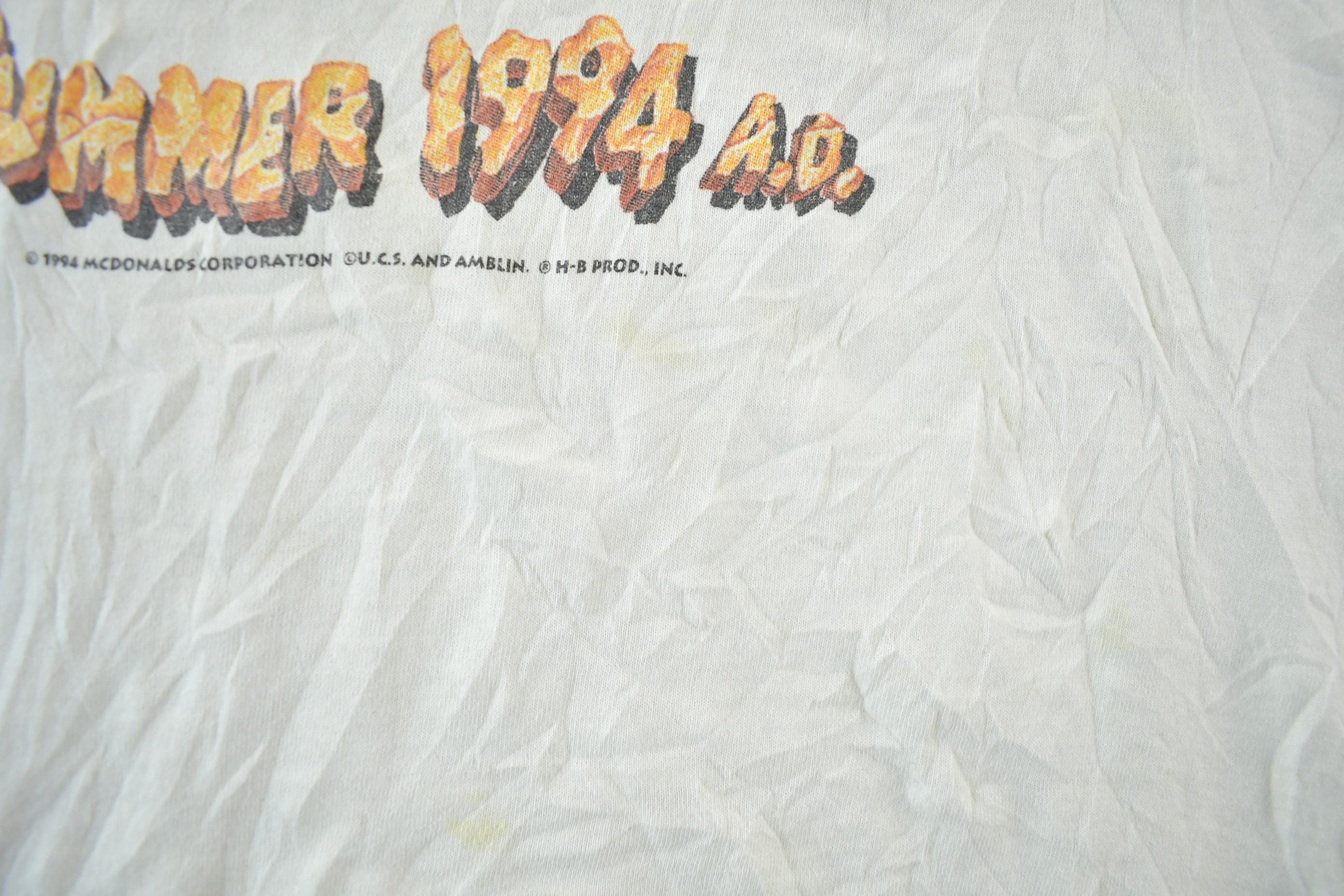 Vintage 1994 Flintstones McDonalds Graphic T-Shirt
