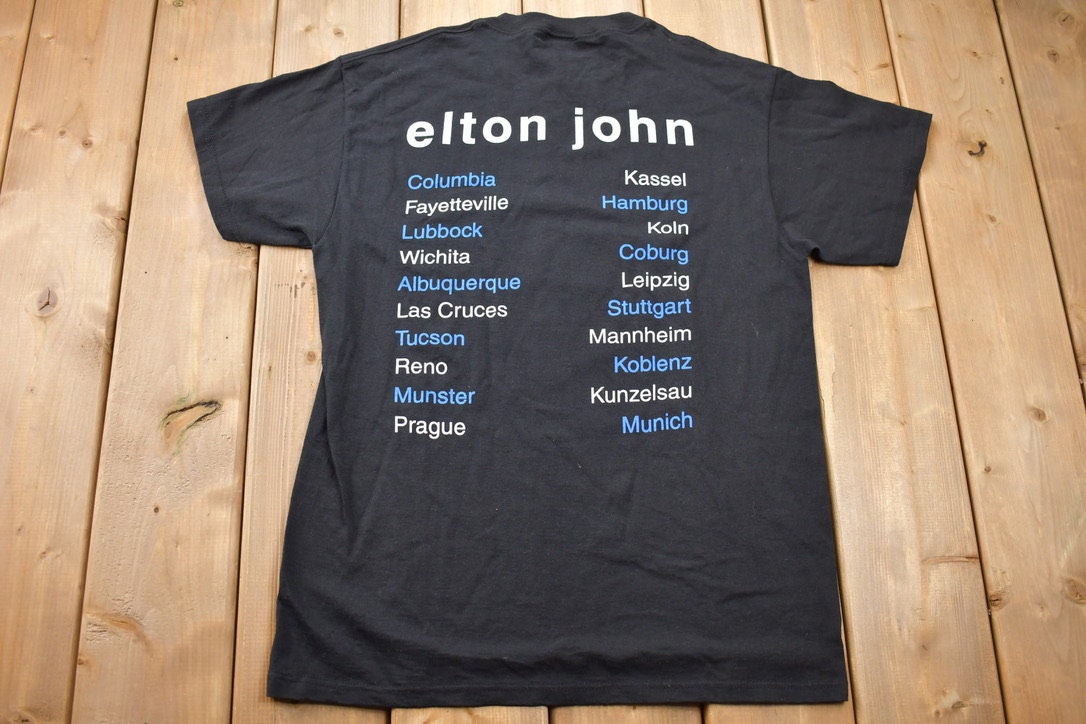 Vintage 1997 Elton John Solo Tour Single Stitch T-Shirt Vintage Concert Tee
