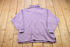 Vintage 1990s Blank Purple Turtleneck Sweatshirt