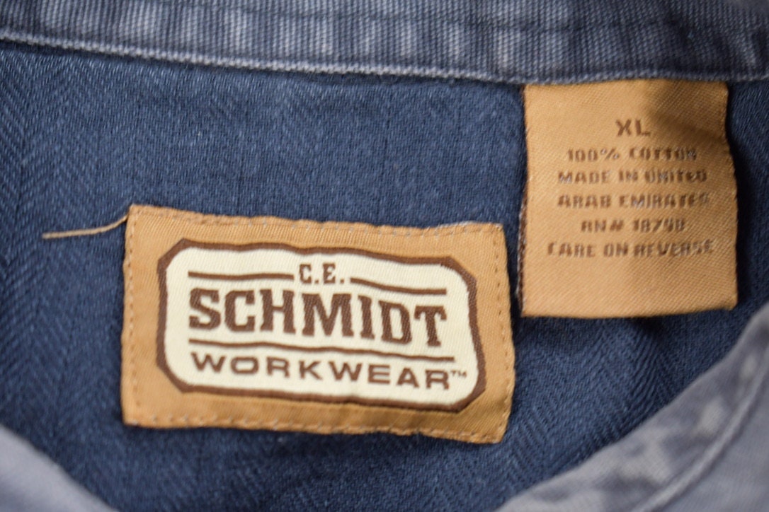 Vintage 1990s CE Schmidt Workwear Flannel Button Up Shirt