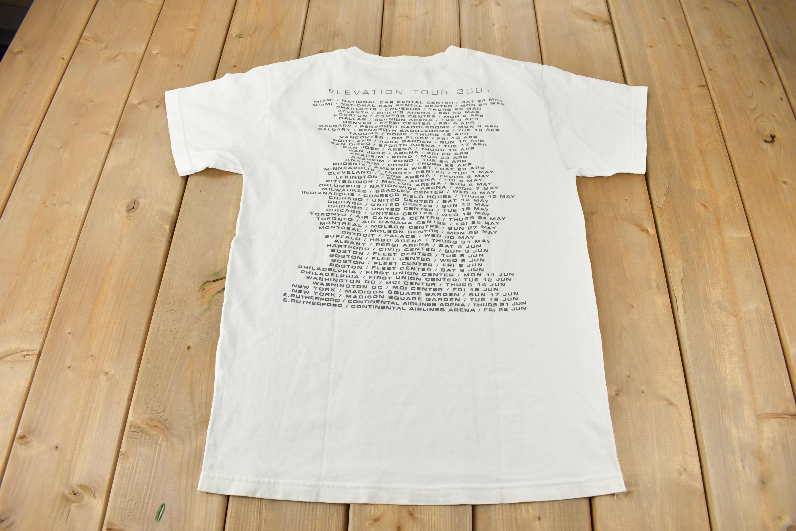 Vintage 2001 U2 Elevation Tour Band T-Shirt