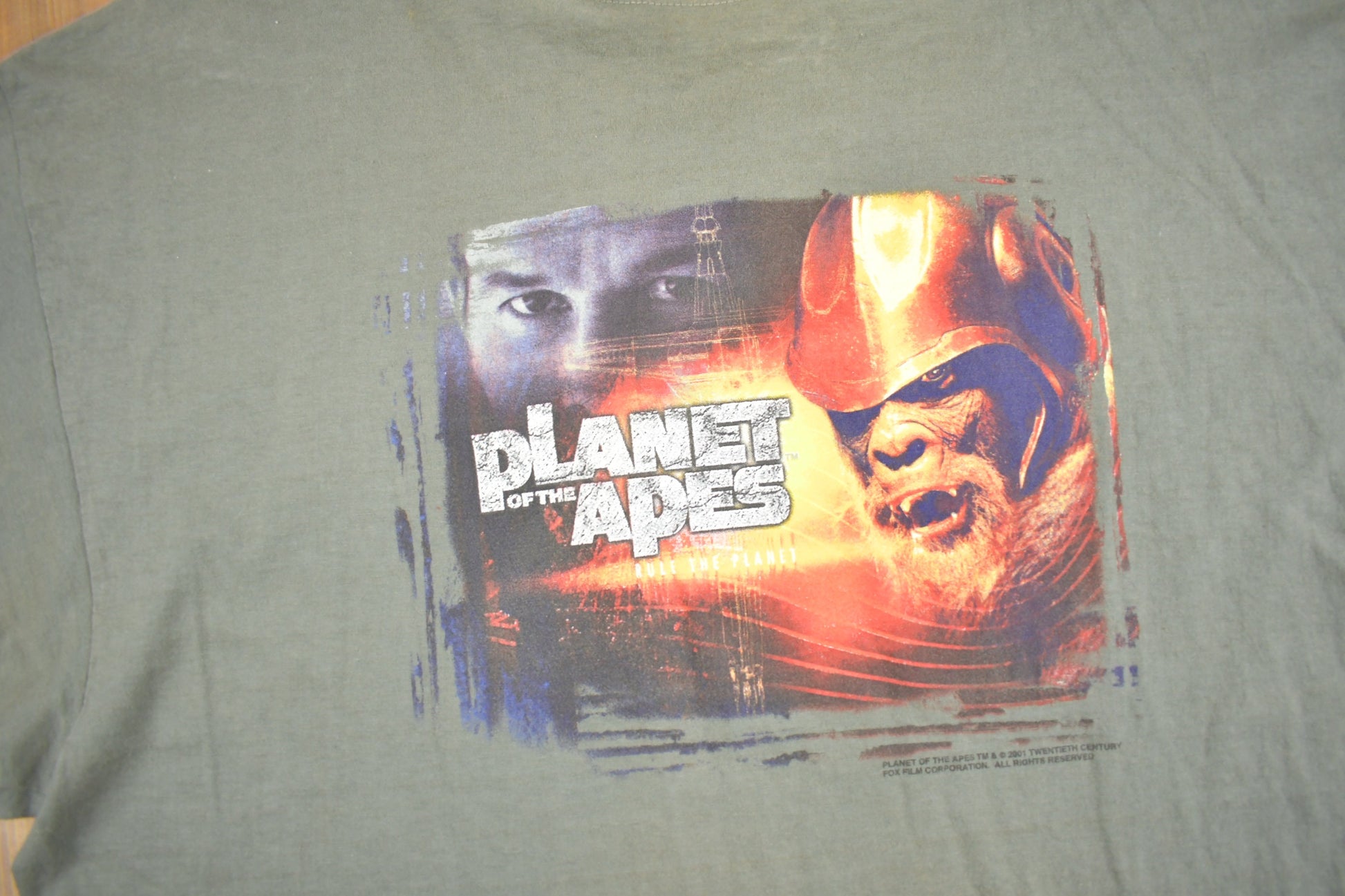Vintage 2001 Planet Of The Apes Movie Promo T-Shirt