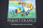 Vintage 1990 Perseverance Homer Simpson Graphic T-Shirt