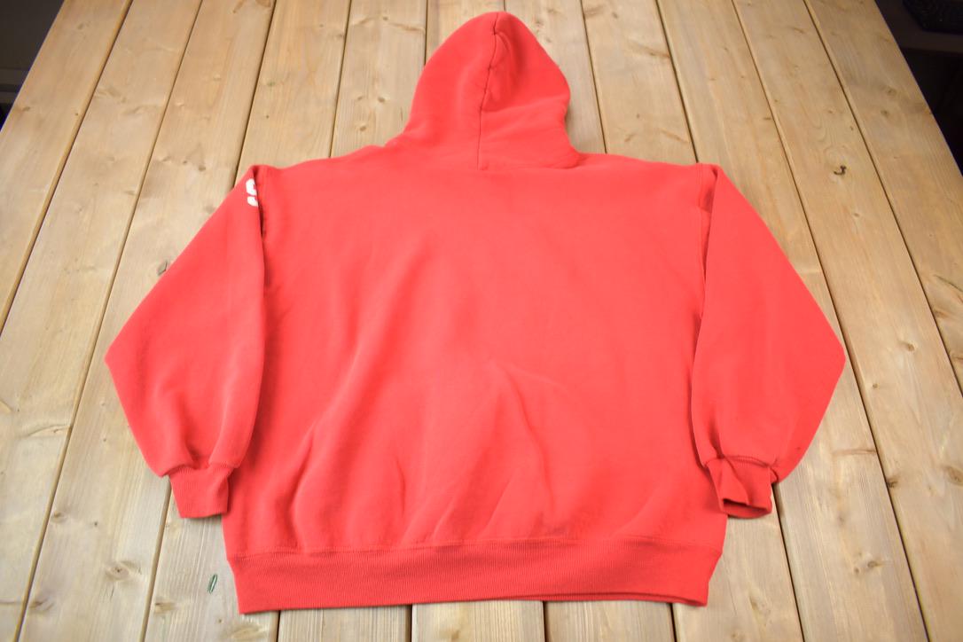 Vintage 1990s Canfield Athletics Russell Athletics Graphic Hoodie Made In USA XL