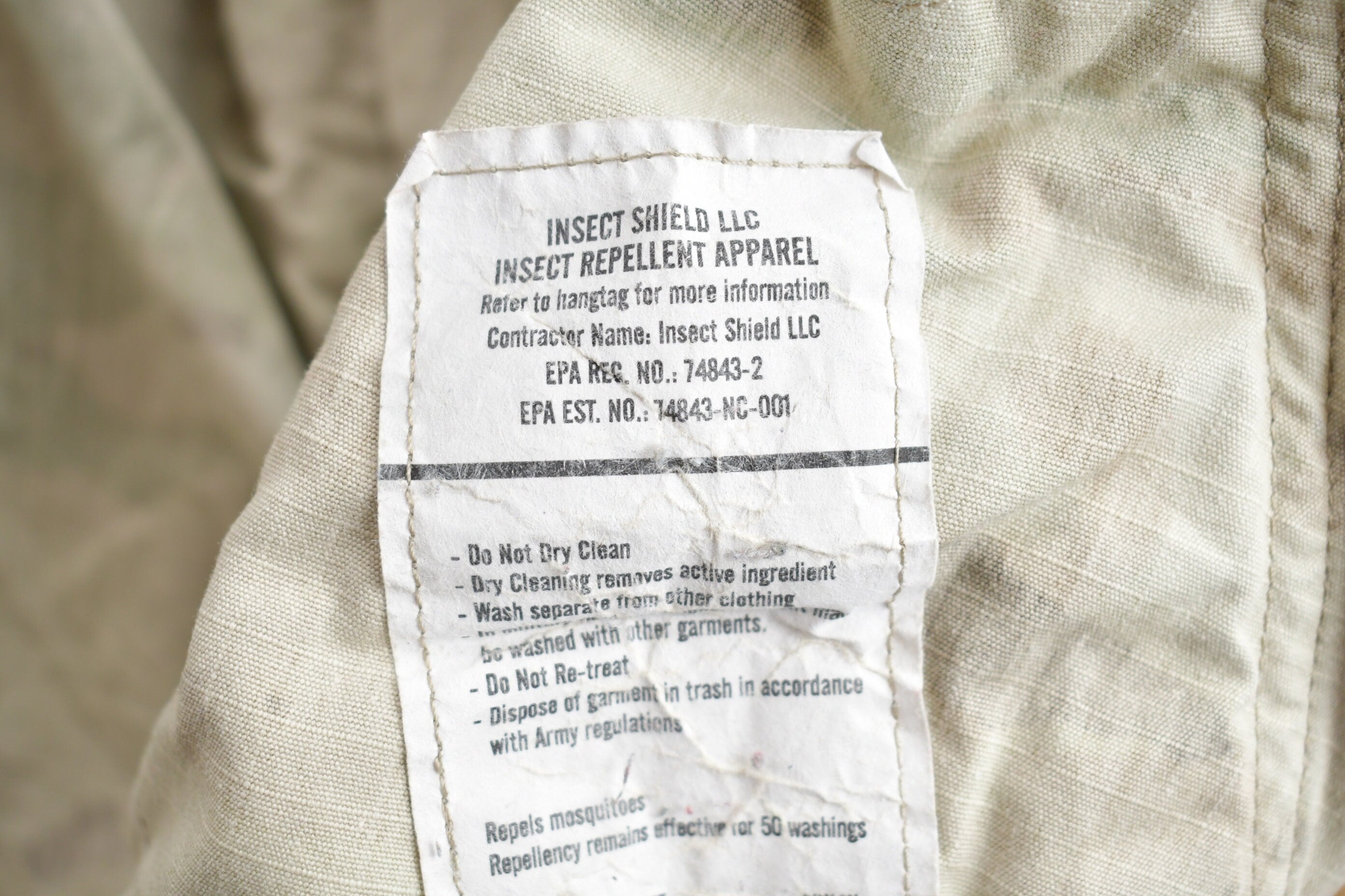 Vintage 2001 Military Insect Shield Button Up Shirt