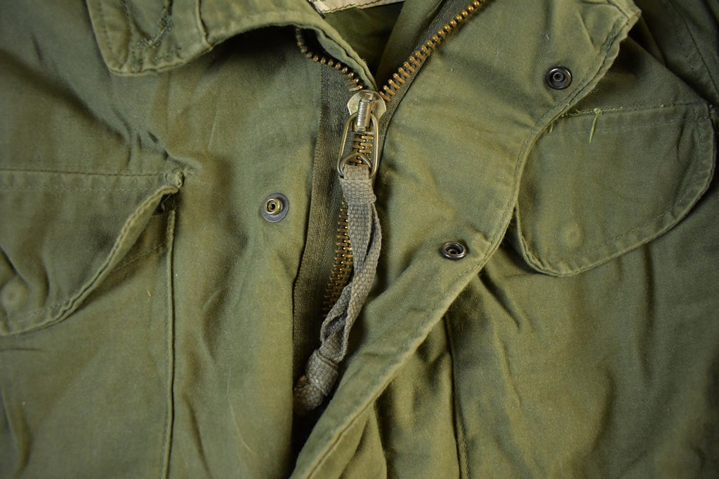 Vintage 1982 Military Jacket Mens Large