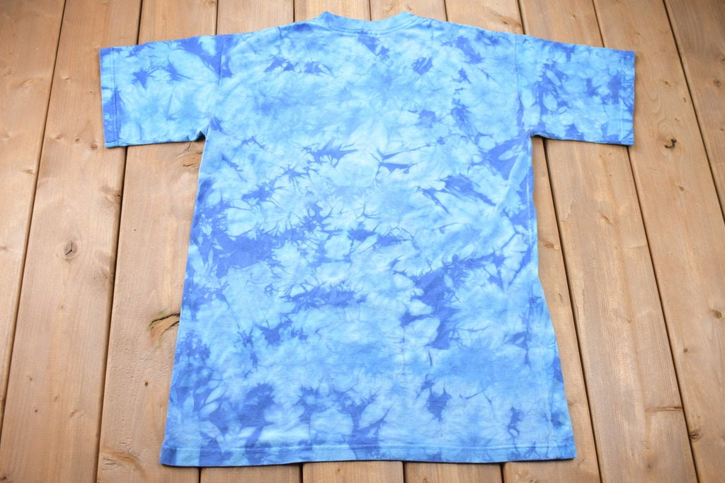 Vintage 1990s Costa Rica Butterfly Tye Dye Graphic T-Shirt