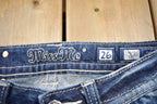 Vintage Y2K Miss Me Bedazzled Low Rise Jeans Size 26x32