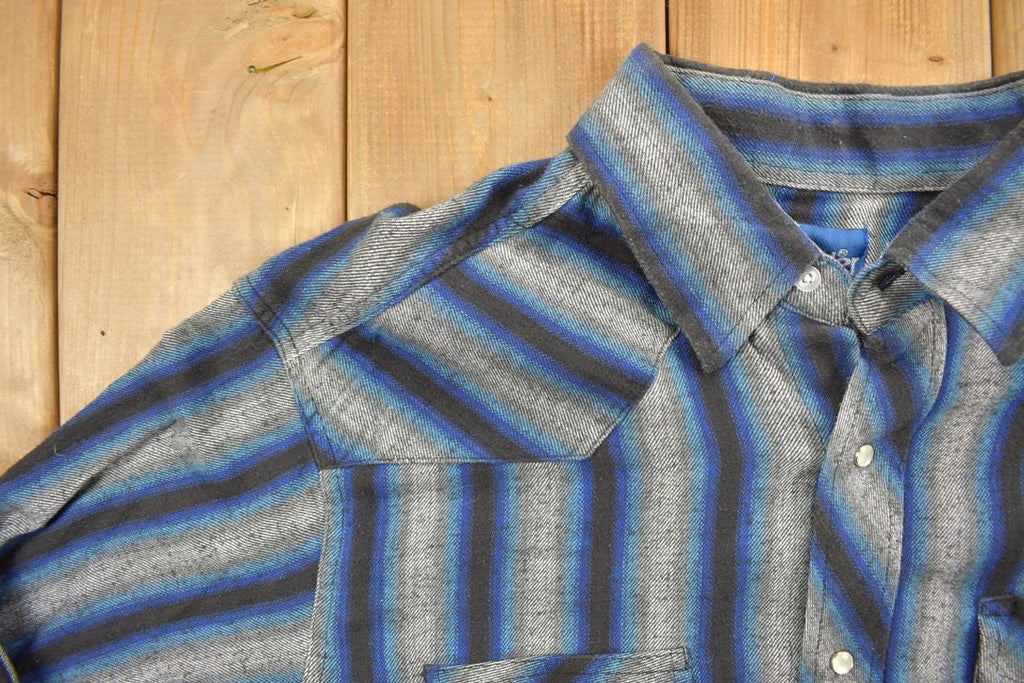 Vintage 1990s Wrangler Western Wear Snap Button Up Shirt