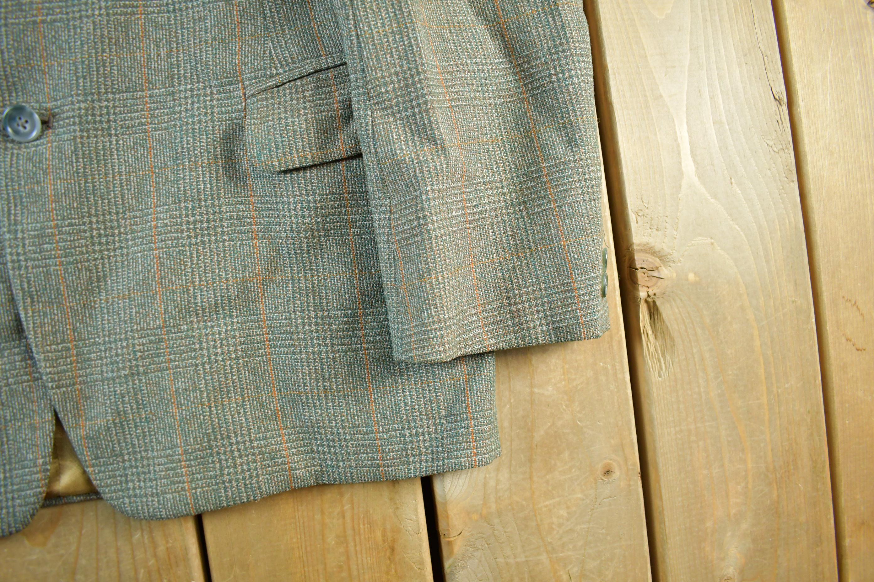 Vintage 1980s Irsih Tweed Wool Blazer Jacket Men's Medium