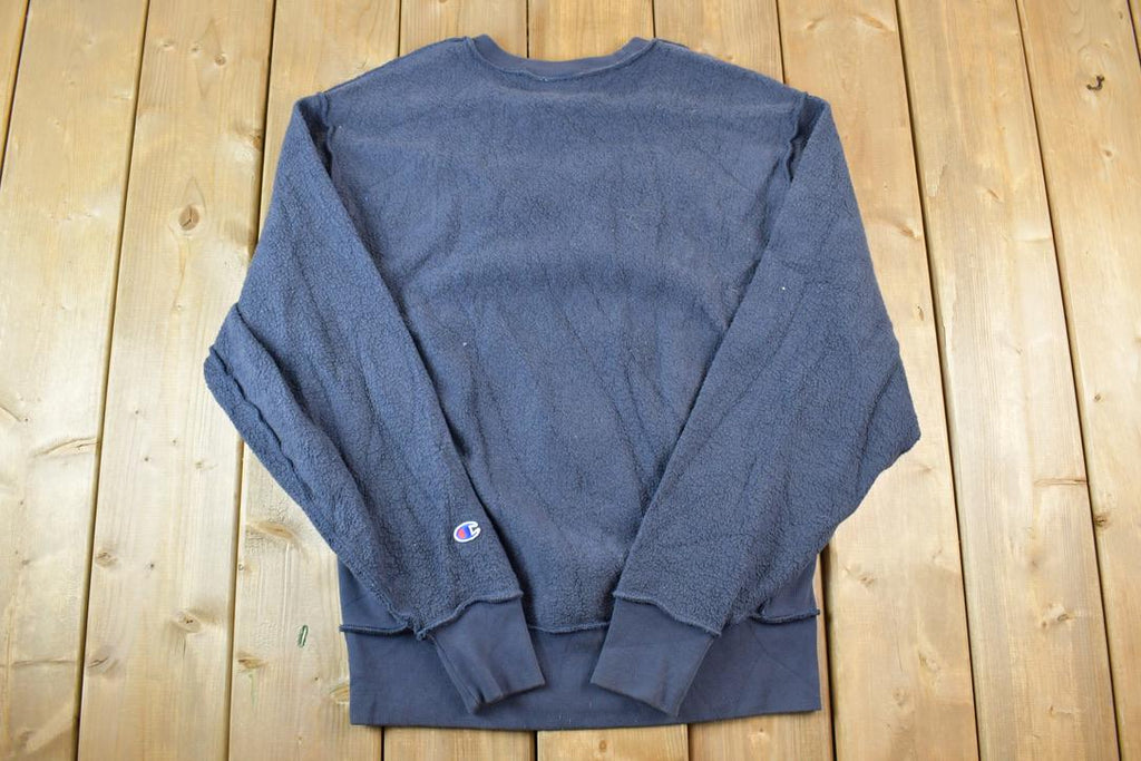 Vintage 1990s Unique Champion Reverse Reverse Weave Crewneck Sweatshirt  Made In USA  Heavy Weight  90s Champion
