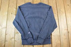 Vintage 1990s Unique Champion Reverse Reverse Weave Crewneck Sweatshirt  Made In USA  Heavy Weight  90s Champion