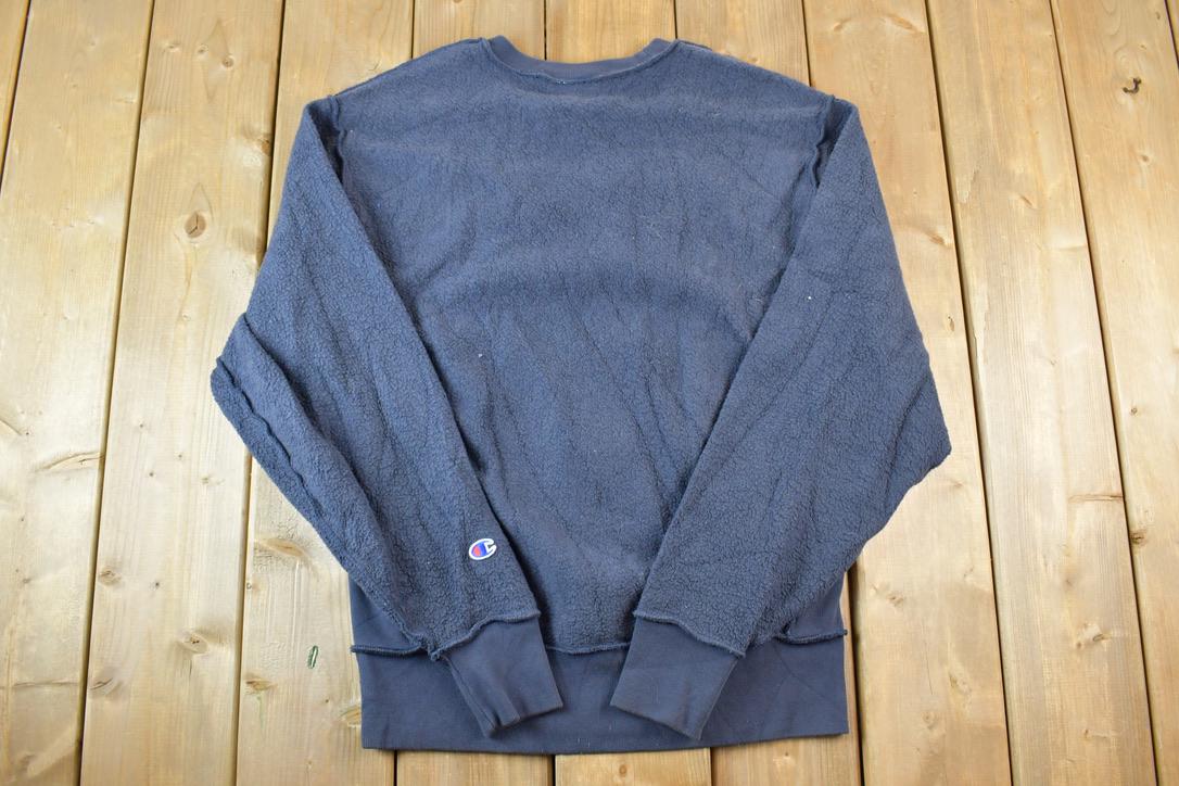 Vintage 1990s Unique Champion Reverse Reverse Weave Crewneck Sweatshirt  Made In USA  Heavy Weight  90s Champion