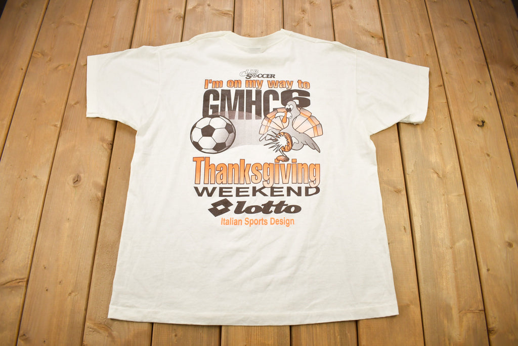 Vintage 1993 GMCH Melbourne Holiday Challenge Soccer Graphic T Shirt