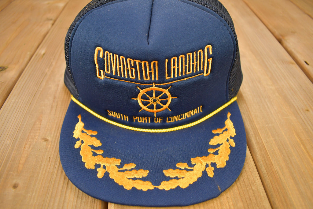 Vintage 1990s Conviction Landing South Port Of Cincinnati Trucker Hat
