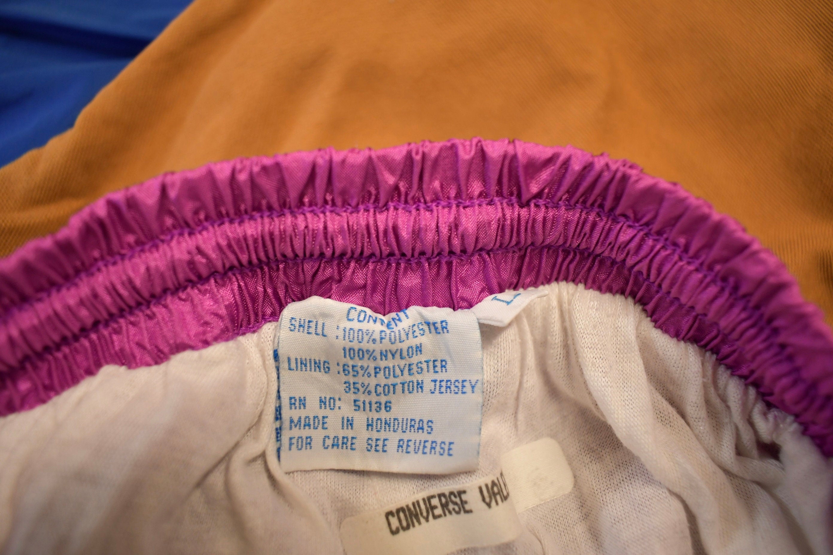 Vintage 1990s Pink Nylon Track Pants Size L