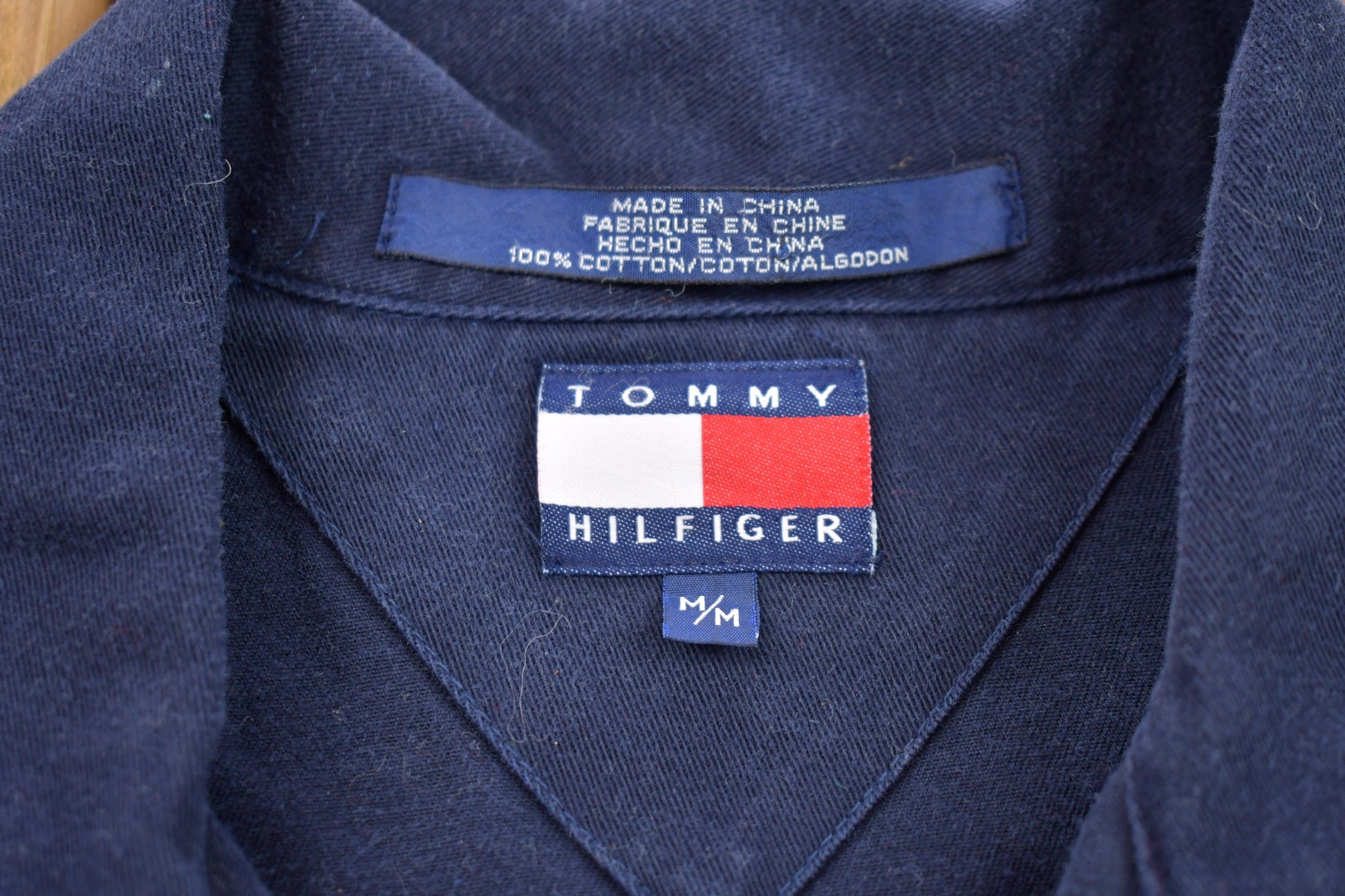 Vintage 1990s Tommy Hilfiger Blank Over Shirt
