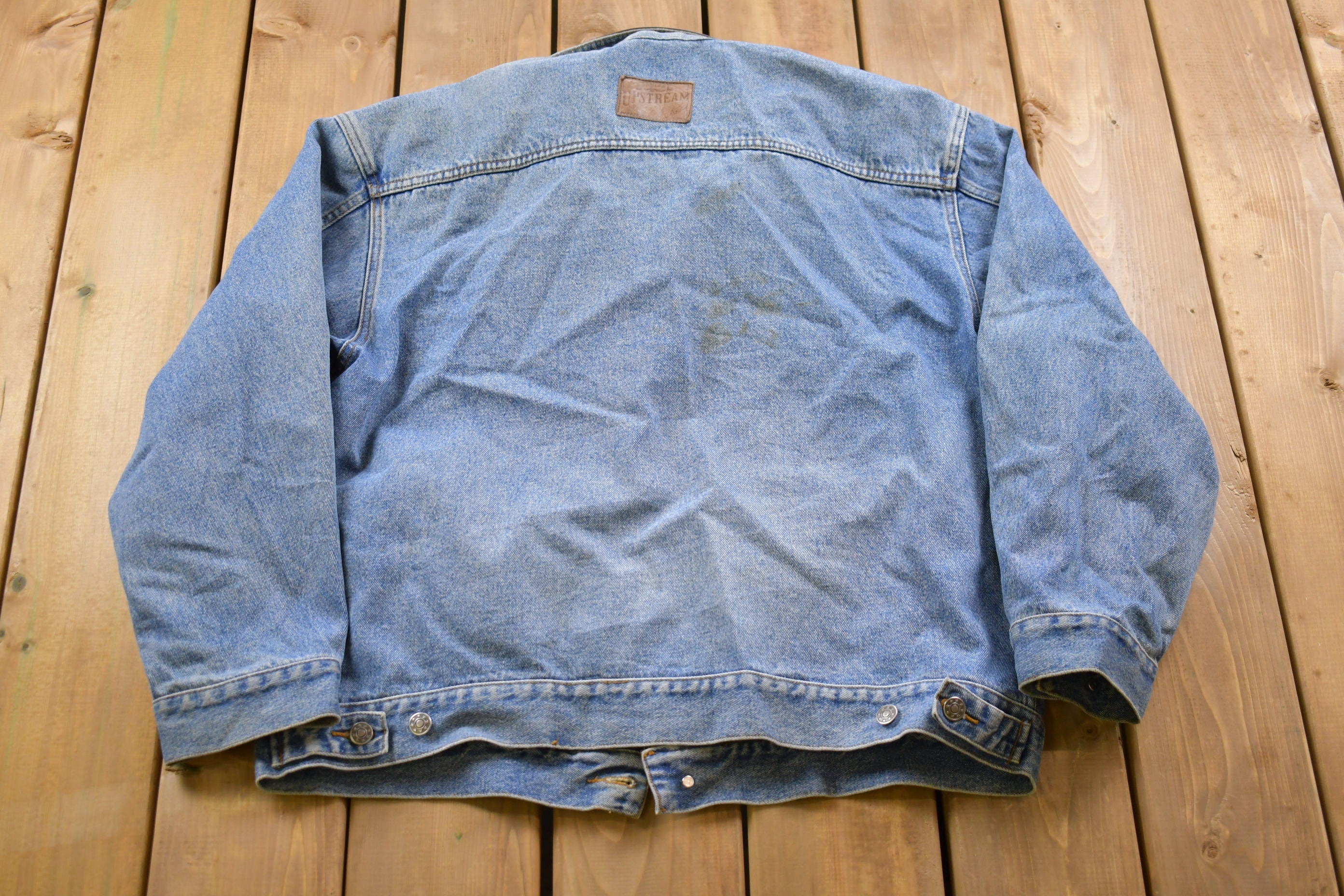 Vintage 1980s Upstream Kellogg's Denim Jean Jacket